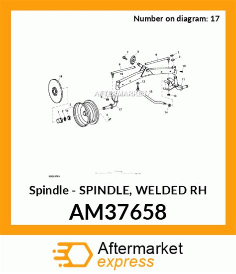 spindle spindle welded rh fits john deere price