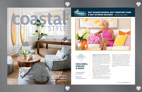 premium full page profile plaque coastal style magazine