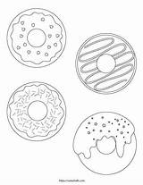 Donut Donuts Natashalh Doughnuts Sprinkles sketch template