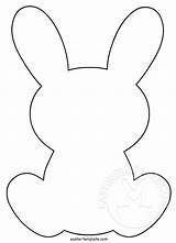 Rabbit Eastertemplate Clipartmag sketch template