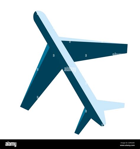 airplane top view aircraft  flat style stock vector image art alamy
