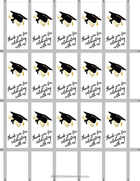 printable graduation candy bar wrappers