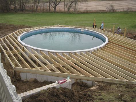 Deck Designs For Above Ground Pools Pool Deck Retaining Wall