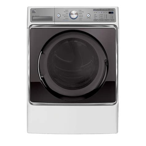 kenmore elite   cu ft electric dryer white