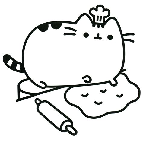 easy pusheen coloring pages   gambrco