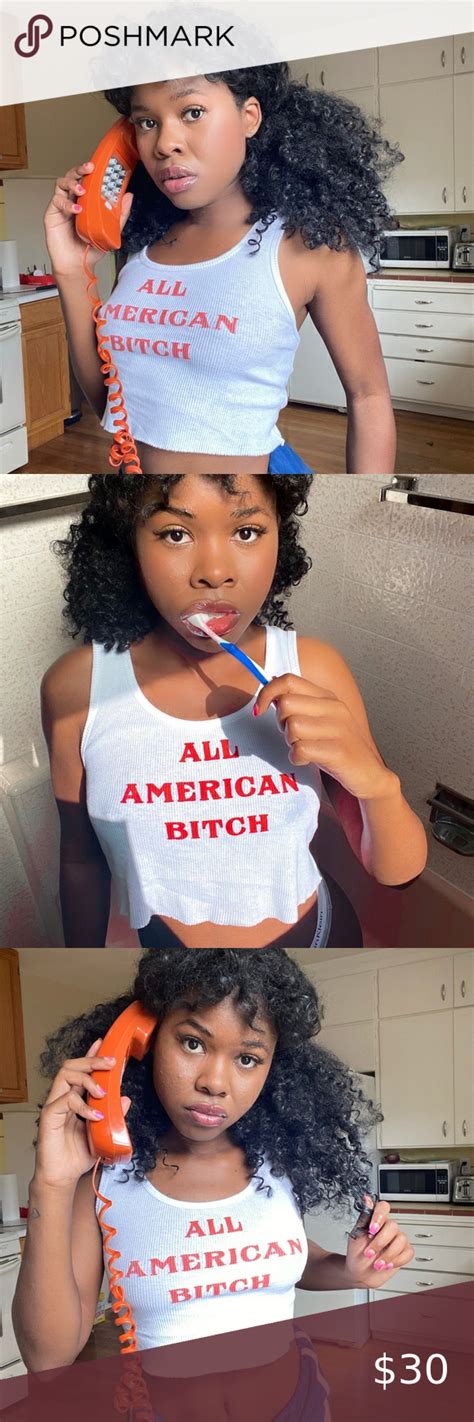 🇱🇷 All American Bitch Top 🇱🇷 Workout Tops American Women Shopping
