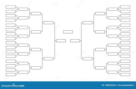 tournament bracket empty template  competition charts stock vector illustration  sports