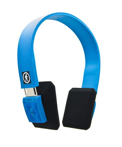 outdoor technology dj slims wireless bluetooth audio headphones blue