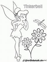 Coloring Pages Tinker Bell sketch template
