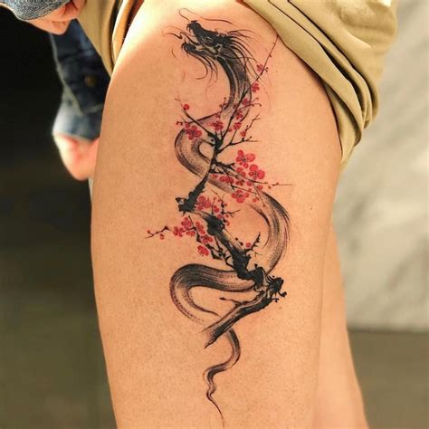 dragon tattoo designs  women  arms shoulder chest