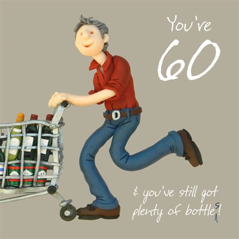60th Birthday Male Greeting Card One Lump Or Two Range