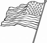 Flag Coloring Waving Pages American Drawing Printable Color Patriotic Clipart Kids Cliparts Flags Original Preschool Pencil Print Colouring Realistic Draw sketch template