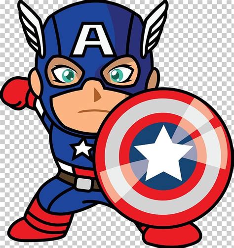 cartoon cute captain america avengers drawing gotasdelluvia
