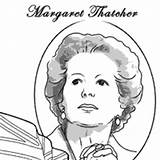 Thatcher Margaret Coloring Clipart Pages Women History Surfnetkids Month Clipground sketch template