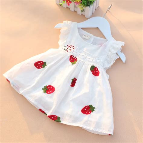 baby girl dress baby summer embroidery flower cotton dress baby girl clothes newborn girl