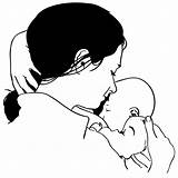 Mother Breastfeeding Vector Graphics Stock sketch template
