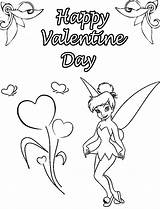 Valentine Tinkerbell Sretan Zaljubljenih Einzigartige Bojanke Tinker Coloring sketch template