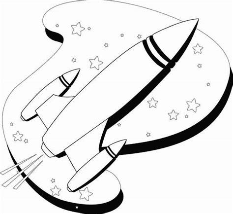 rocket ship coloring pages clipart