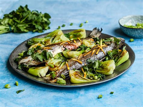 Cantonese Sea Bass With Bok Choy Ketodiet Blog