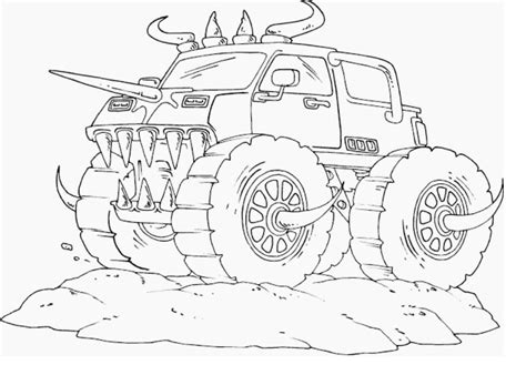 amazing monster truck coloring page  printable coloring pages