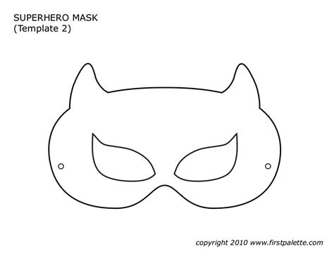 superhero mask template carnival pinterest mask template