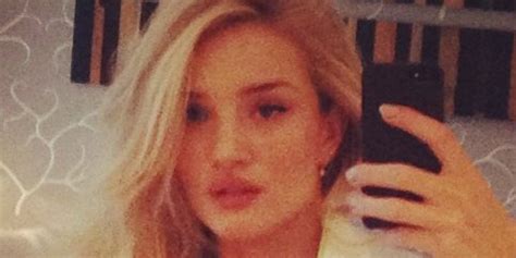 rosie huntington whiteley is nearly nude in selfie huffpost