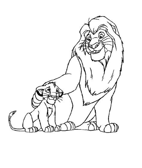 coloring page  lion king coloring pages