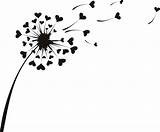 Dandelion Silhouette Vector Getdrawings sketch template