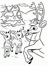 Rudolph Clarice Christmas Coloring Pages Red Reindeer Nosed Clipart sketch template
