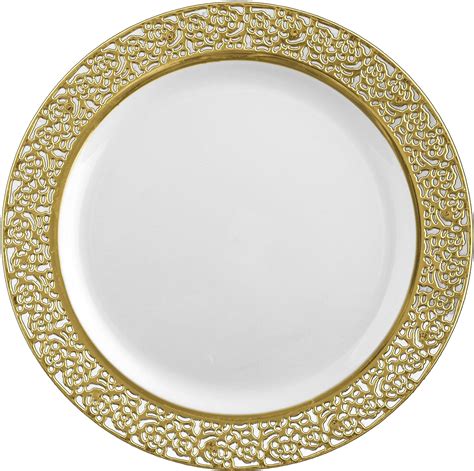 decor elegant disposable plastic premium dinner plates inspiration gold