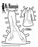 Mannequin Coloring Pages Ms Paper Printable 1960s Dolls Doll Clothes Color Fashion Experience Print Getdrawings Paperthinpersonas Pdf Dress Getcolorings sketch template
