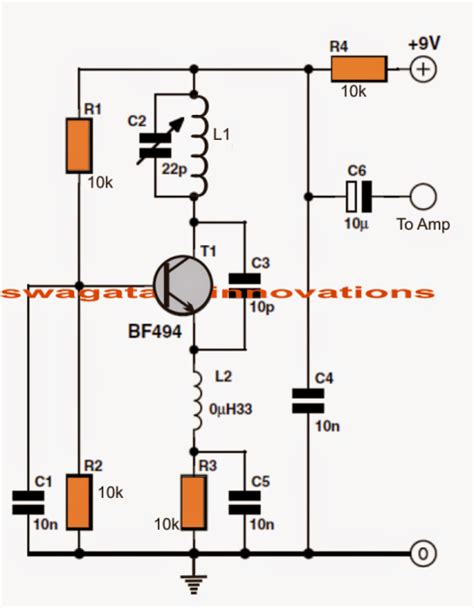 simple fm radio circuit   single transistor circuit diagram centre