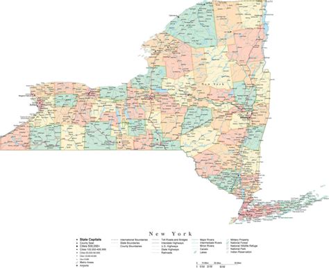 Map Of New York Counties And Cities ~ Concurso Ps
