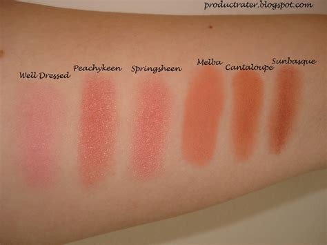 productrater mac blush collection  swatches