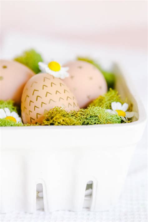 decorating brown easter eggs modern glam holidays