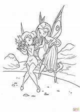 Coloring Pages Tinkerbell Silvermist Rosetta Printable Teaching Skip Main Drawing sketch template