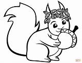 Squirrel Ecureuil Acorn Gland Mignon Scoiattoli Gratuit Stampare Scaricare Imprimé Kolorowanka Wiewiorka Atuttodonna Drukuj sketch template