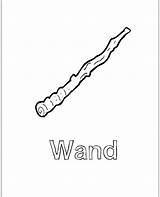 Coloring Wand Kids Pages Sheets Colouring Wands Pagan Template sketch template