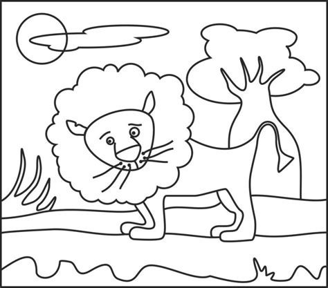 lion  color  number game lion coloring pages coloring