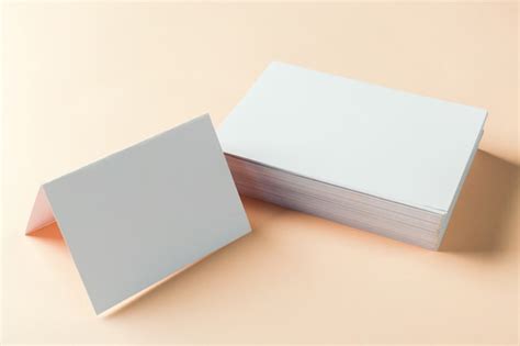 premium photo paper blank business cards