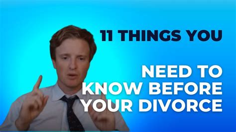 11 Things You Should Know Before You Get A Divorce Youtube
