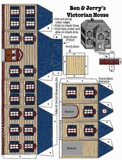 paper house template paper doll house house template