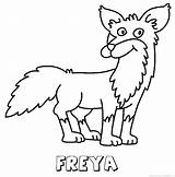 Freya Naam sketch template