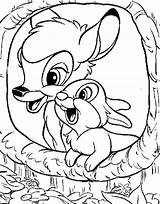 Thumper Coloring Pages Bambi Choose Board Colouring sketch template