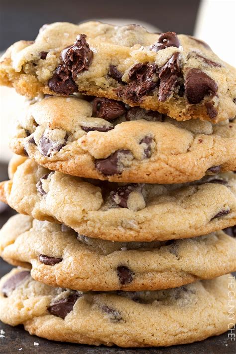 salted chocolate chip cookies the chunky chef