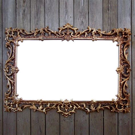 Extra Large Vintage Gold Syroco Mirror Ornate
