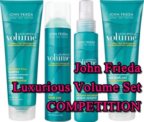 competition john frieda luxurious volume set beauty geek