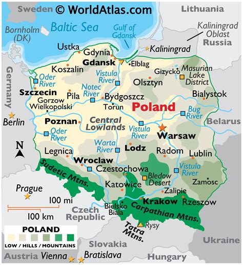 Poland Map Geography Of Poland Map Of Poland