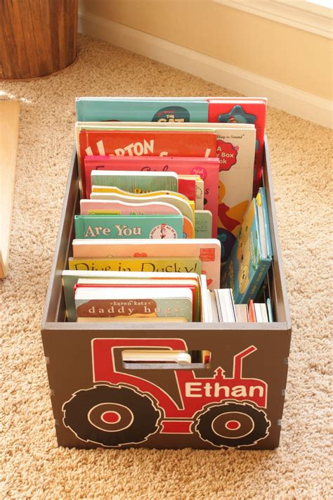 personalized wooden storage crate  kids  busybugboxes