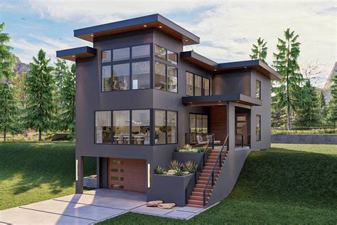 story  bed modern style house plan   square feet dj architectural designs